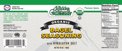 Organic Everything Bagel Seasoning 10 oz